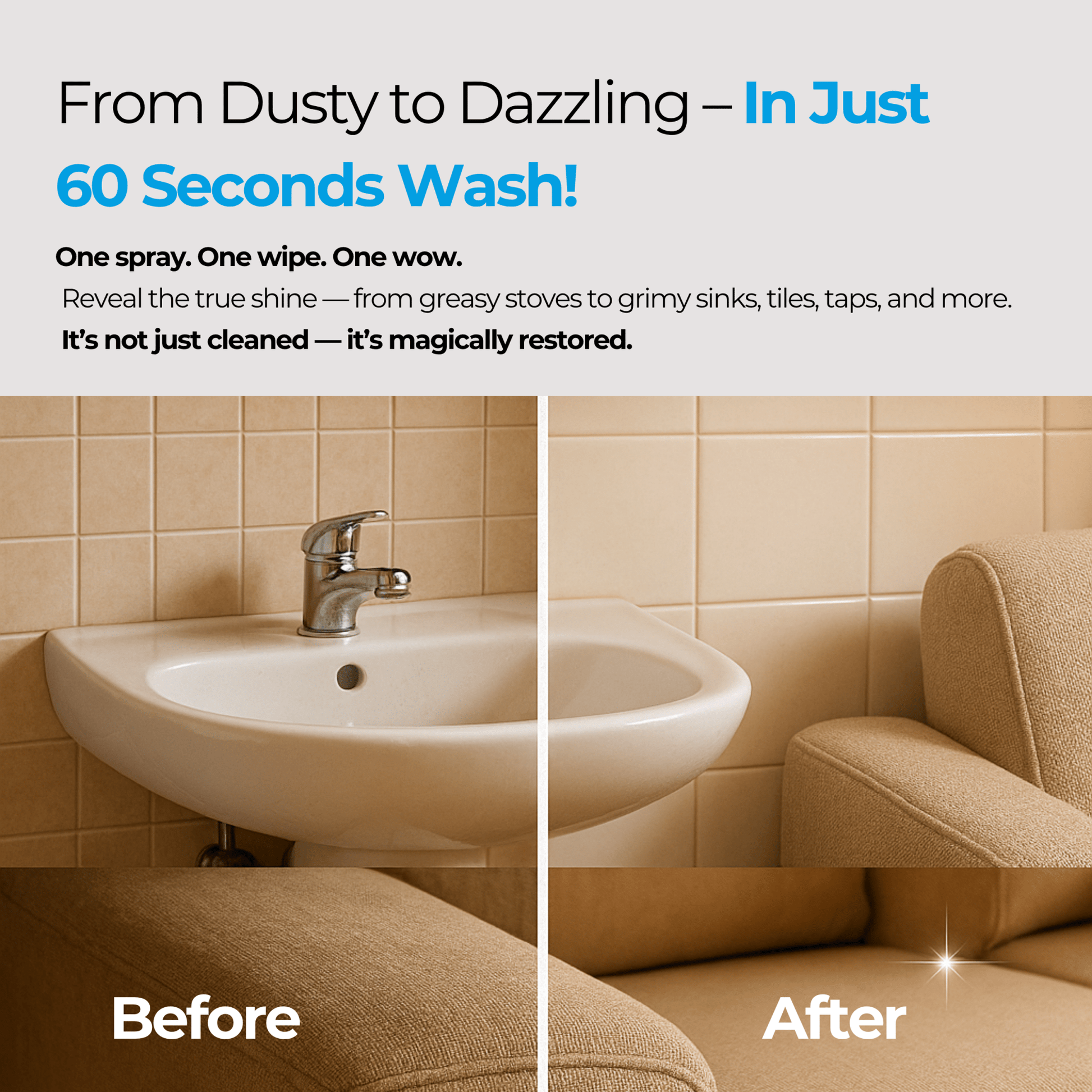 MultiPurpose cleaning foam | 500ML - GenieShine