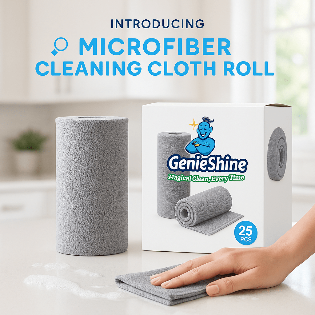 GenieShine™ Microfiber Magic Cloth Roll (25 Sheets) - GenieShine