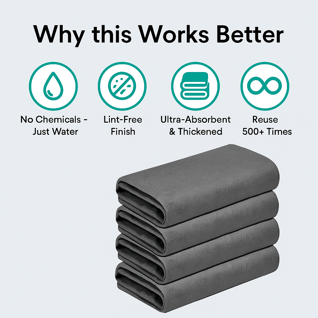 GenieShine™ Thickened Magic Cleaning Cloth - GenieShine