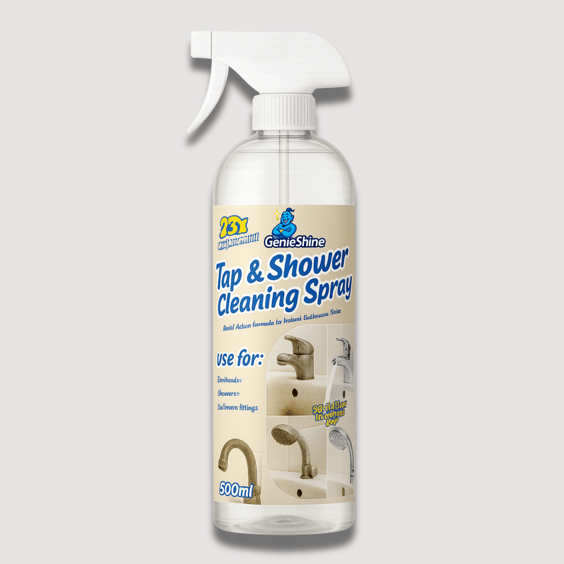 Tap & Shower Cleaner Spray | 500ML - GenieShine